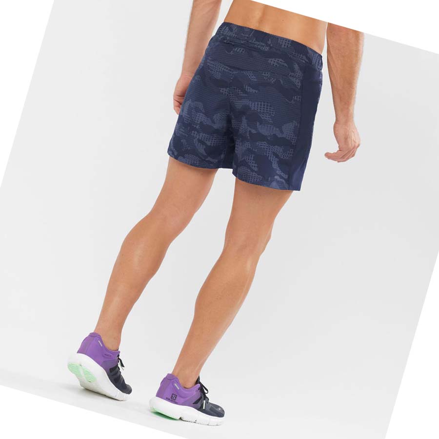 Salomon AGILE 5 Shorts Herr Lila | SE444AHK