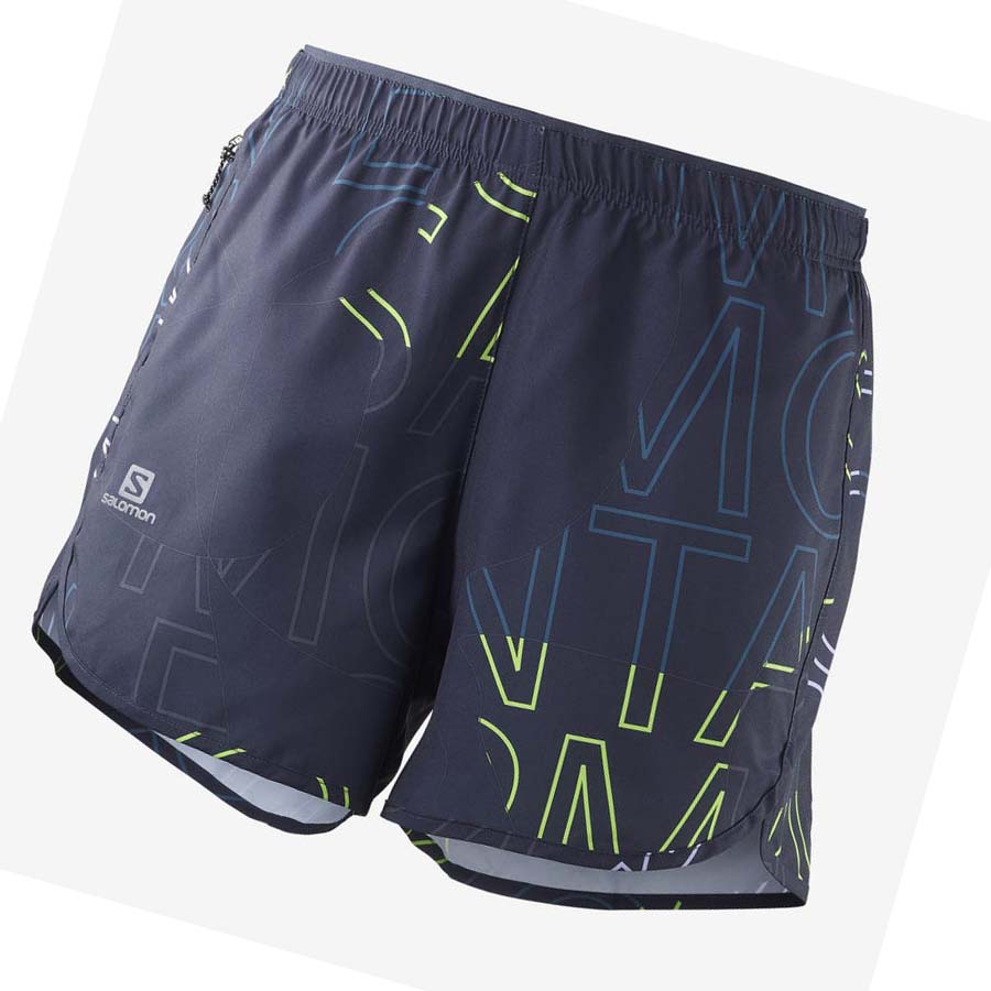 Salomon AGILE Shorts Dam Blå | SE1270JPQ