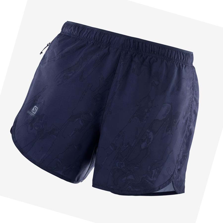 Salomon AGILE Shorts Dam Marinblå | SE1269KOR