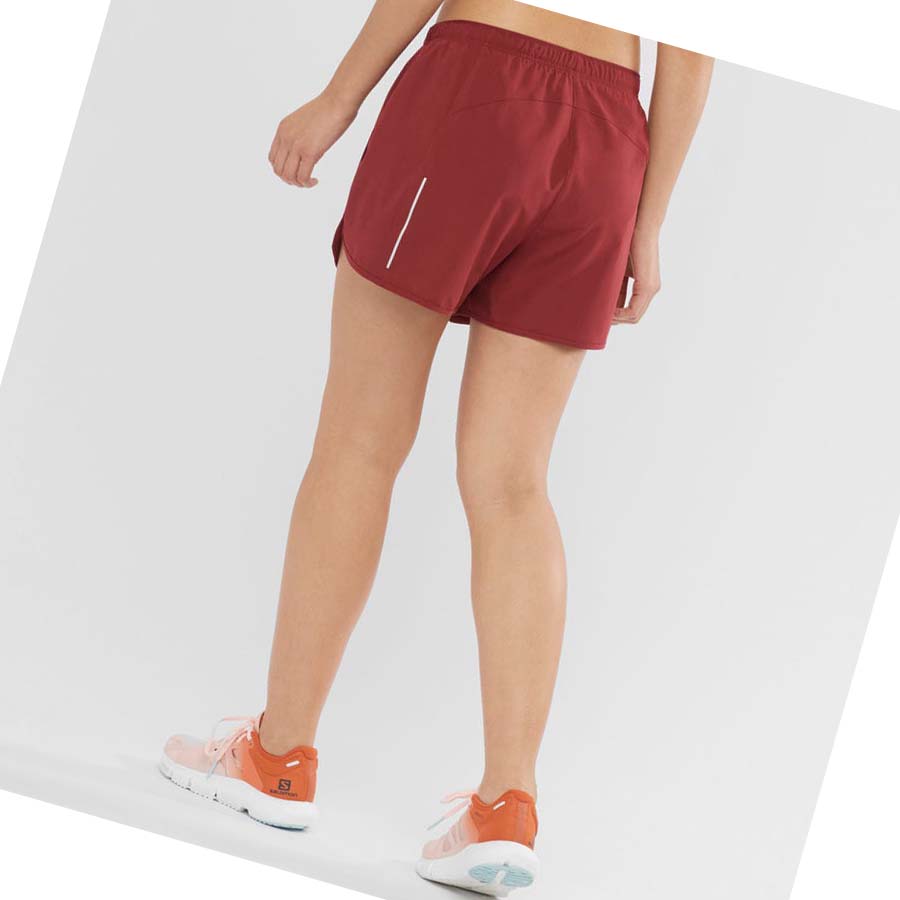 Salomon AGILE Shorts Dam Röda | SE1271HAP