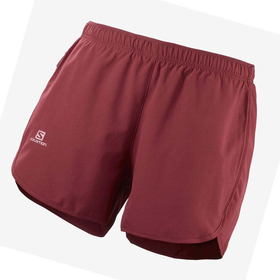 Salomon AGILE Shorts Dam Röda | SE1271HAP