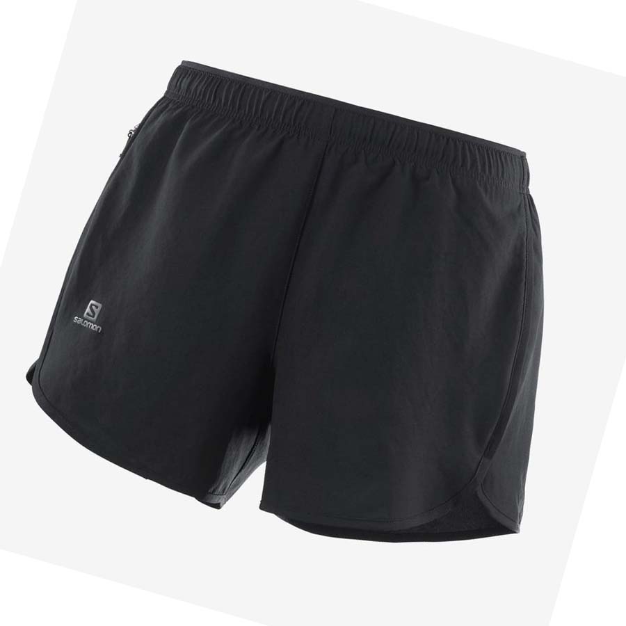 Salomon AGILE Shorts Dam Svarta | SE1268LIS