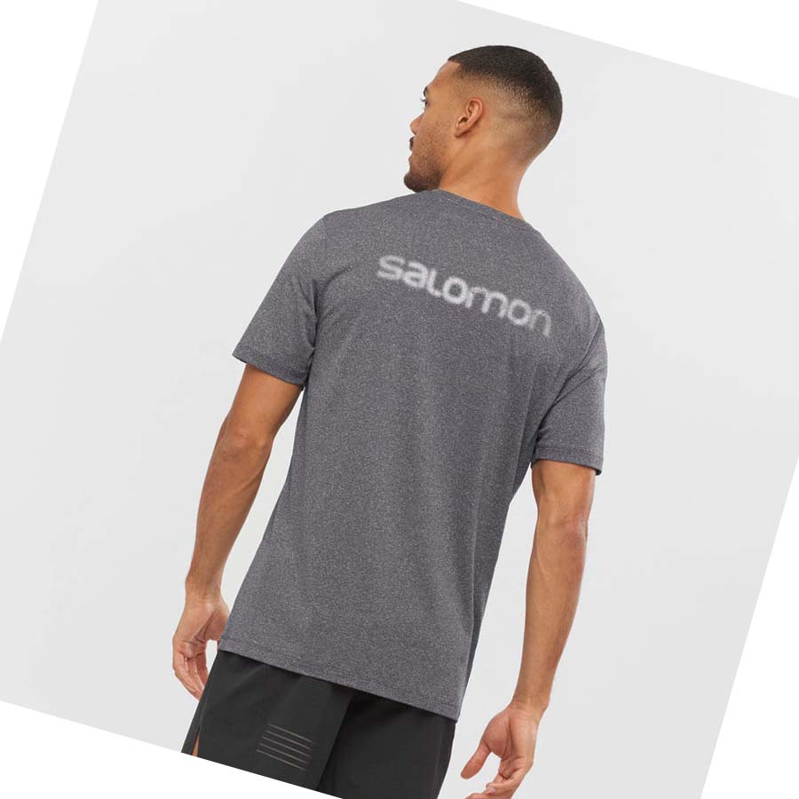 Salomon AGILE TRAINING T-shirt Herr Grå | SE382XYU