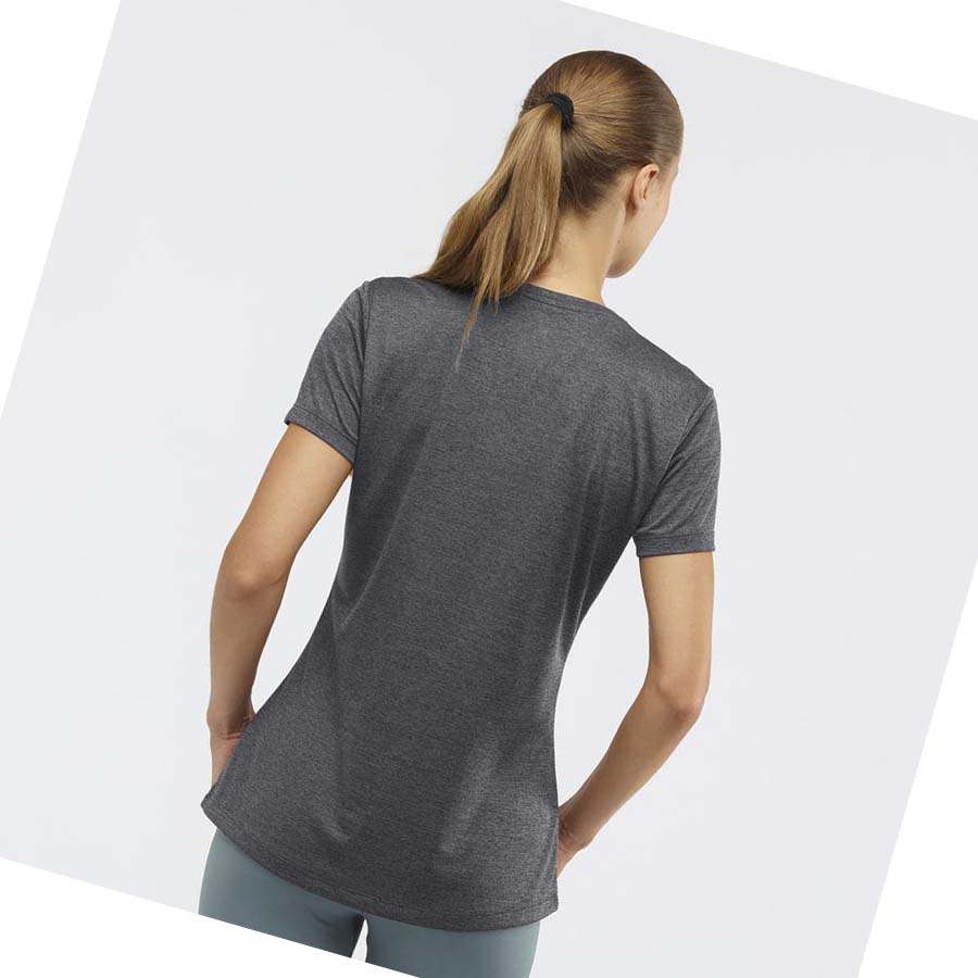 Salomon AGILE T-shirt Dam Grå | SE1069PJJ