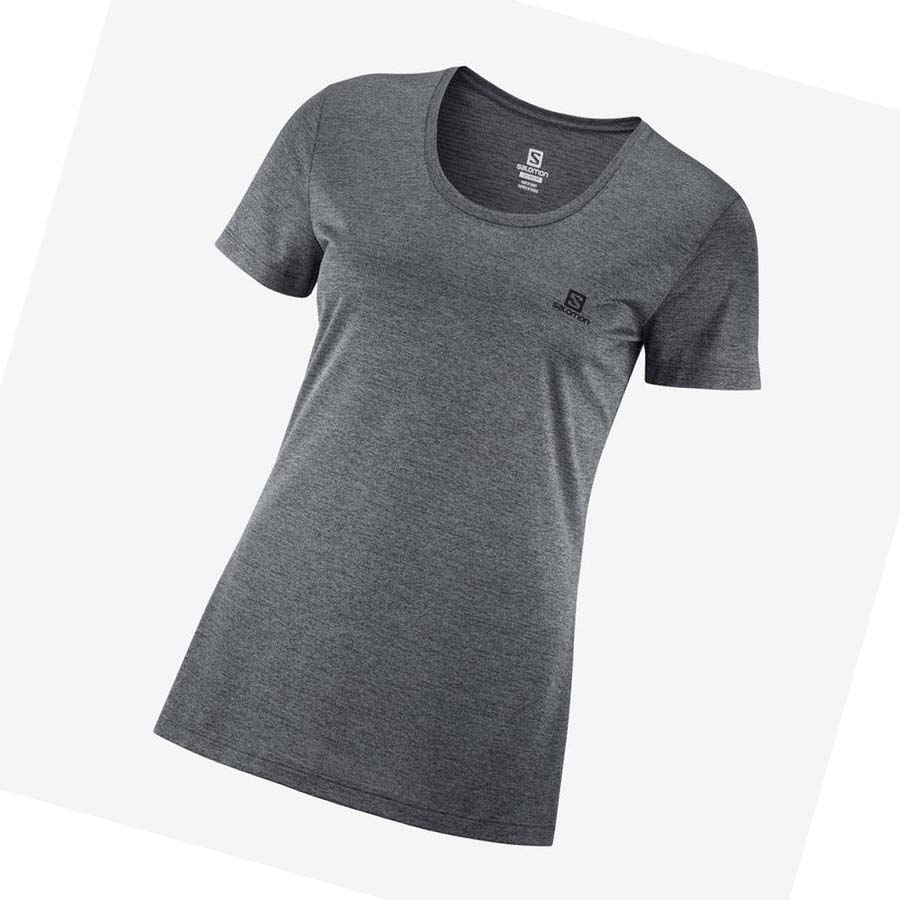 Salomon AGILE T-shirt Dam Grå | SE1069PJJ