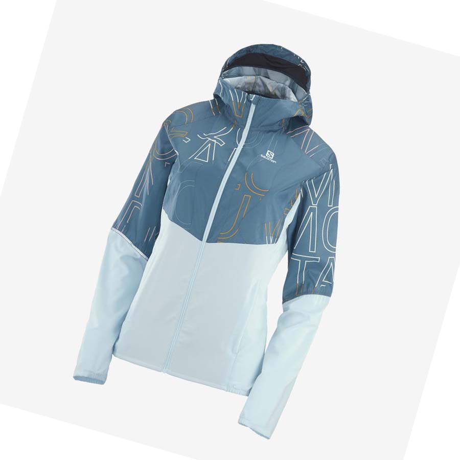 Salomon AGILE WIND WINDBREAKERS Jacka Dam Gröna | SE1165KOR