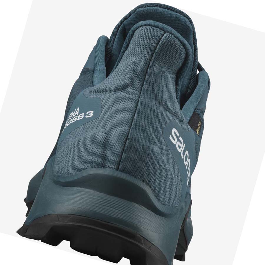 Salomon ALPHACROSS 3 GORE-TEX Trail löparskor Herr Blå | SE88EBC