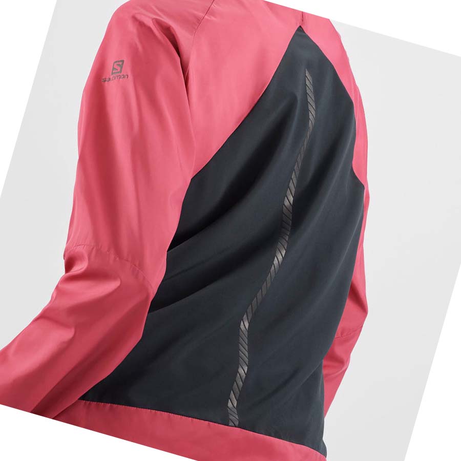 Salomon BONATTI CROSS WIND WINDBREAKERS Jacka Dam Röda | SE1162XYU