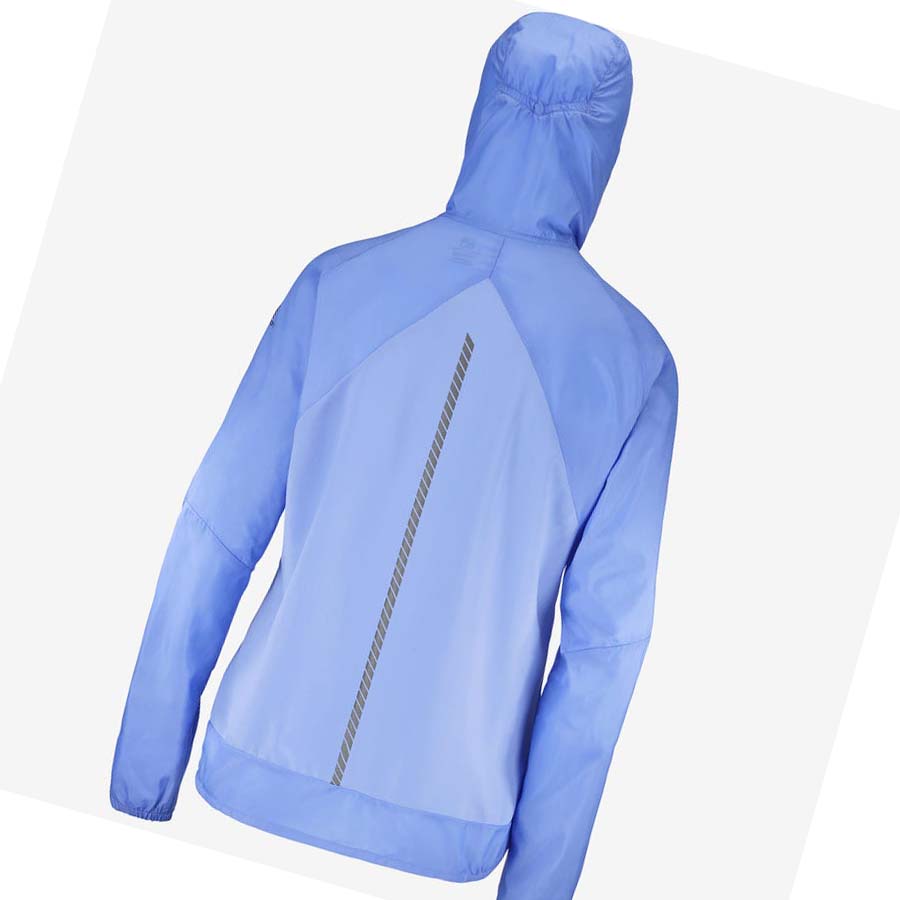 Salomon BONATTI CROSS WIND WINDBREAKERS Jacka Dam Blå | SE1163ZUT