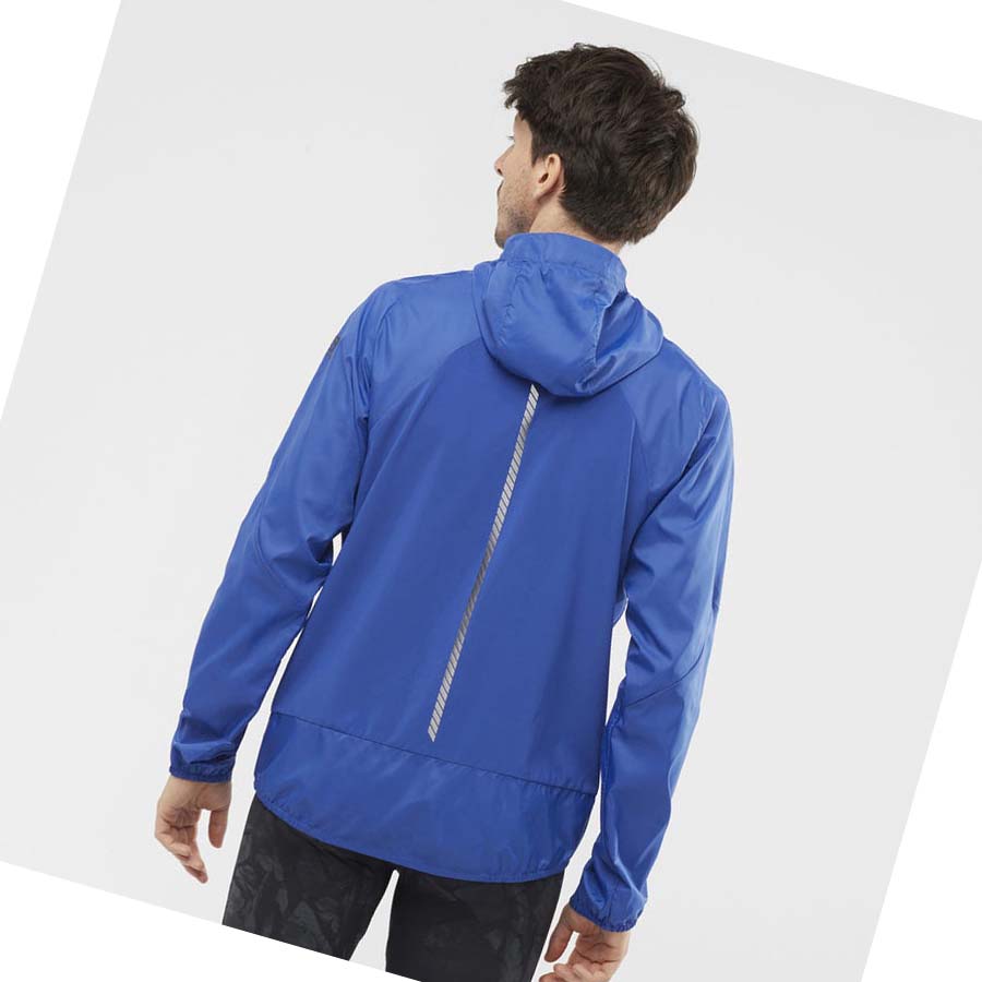 Salomon BONATTI CROSS WIND WINDBREAKERS Jacka Herr Blå | SE361HAP