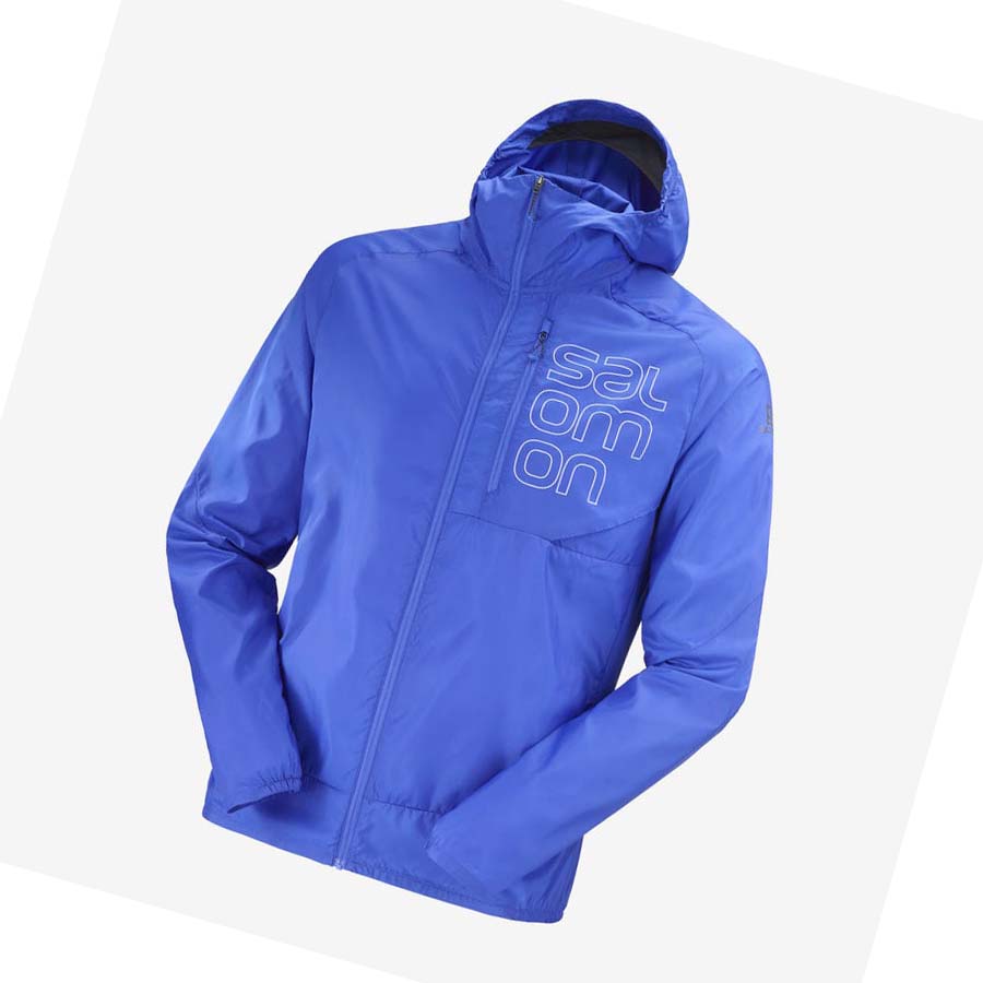 Salomon BONATTI CROSS WIND WINDBREAKERS Jacka Herr Blå | SE361HAP