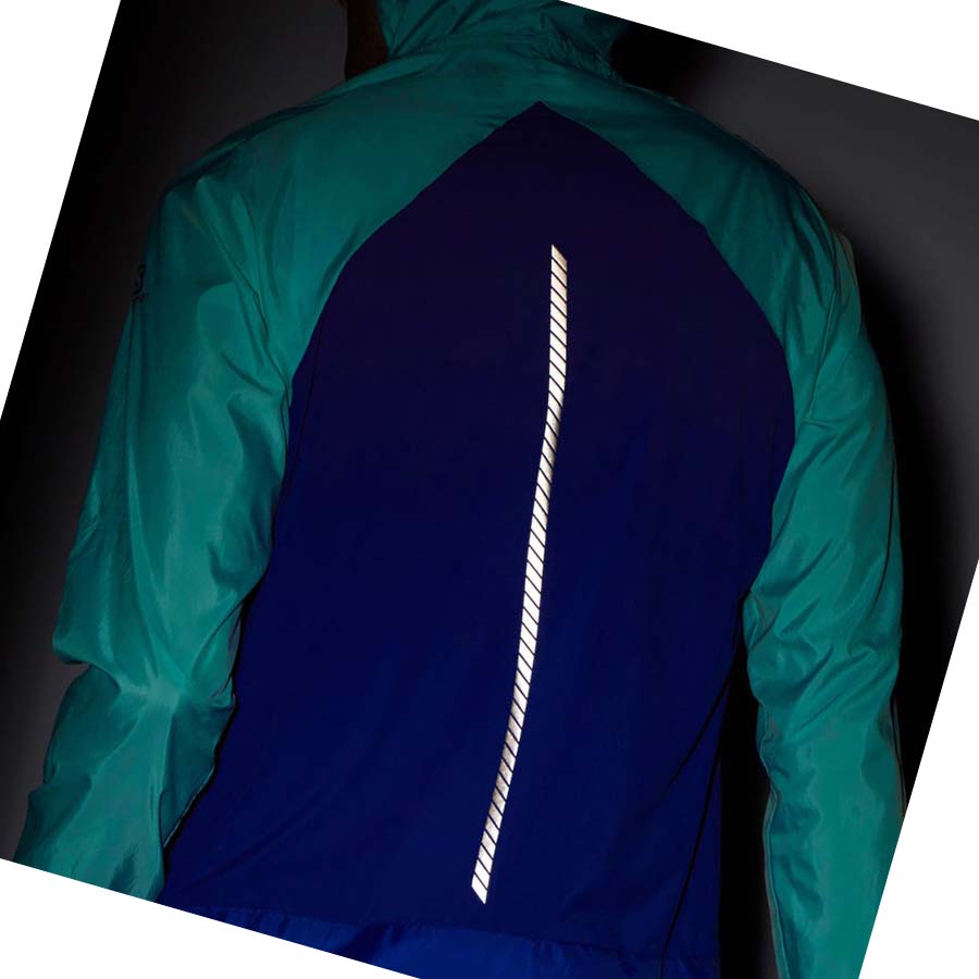 Salomon BONATTI CROSS WIND WINDBREAKERS Jacka Herr Mintgröna | SE364DFM