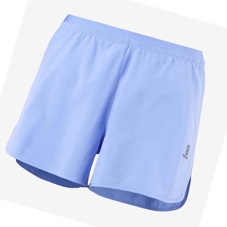 Salomon CROSS 3\'\' Shorts Dam Blå | SE1278OKI