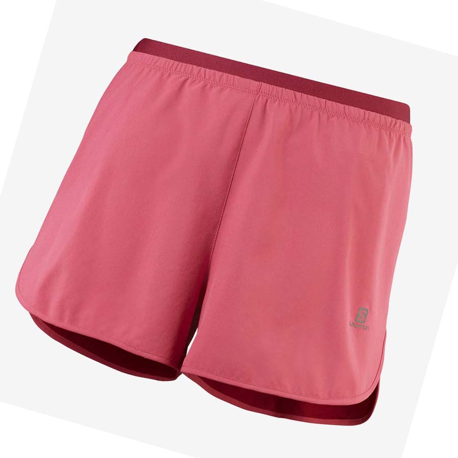 Salomon CROSS 3\'\' Shorts Dam Röda | SE1277PJJ