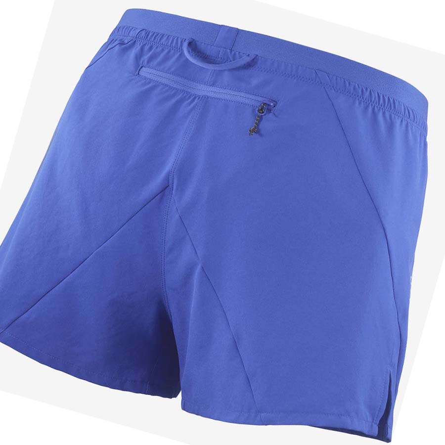 Salomon CROSS 3'' Shorts Herr Blå | SE451RVD