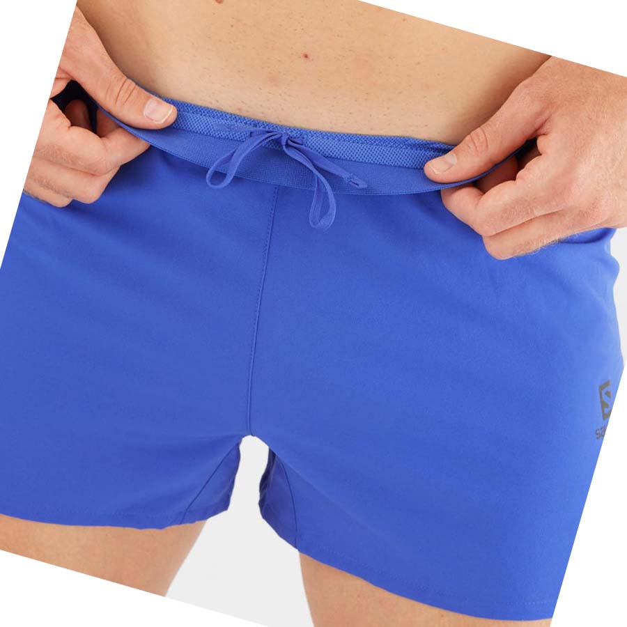 Salomon CROSS 3'' Shorts Herr Blå | SE451RVD