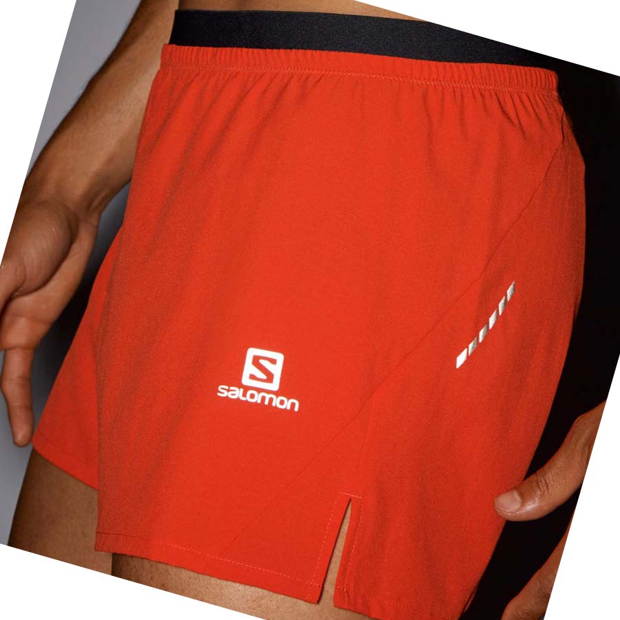 Salomon CROSS 3'' Shorts Herr Orange | SE452EBC