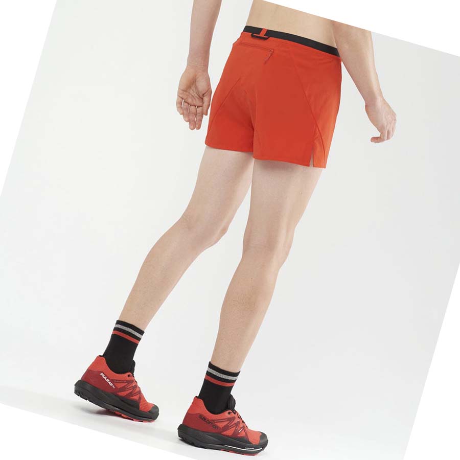 Salomon CROSS 3'' Shorts Herr Orange | SE452EBC