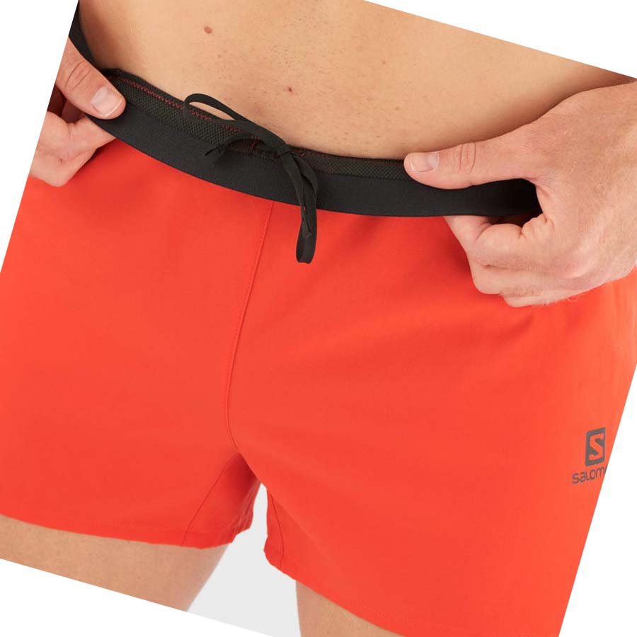 Salomon CROSS 3'' Shorts Herr Orange | SE452EBC