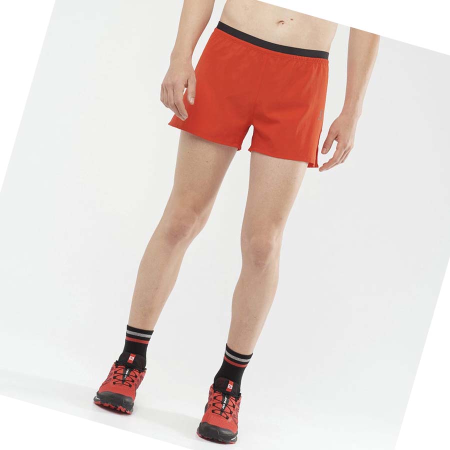 Salomon CROSS 3'' Shorts Herr Orange | SE452EBC