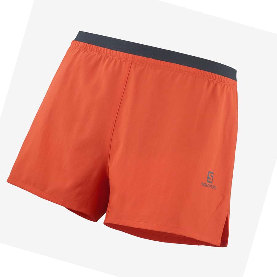 Salomon CROSS 3\'\' Shorts Herr Orange | SE452EBC