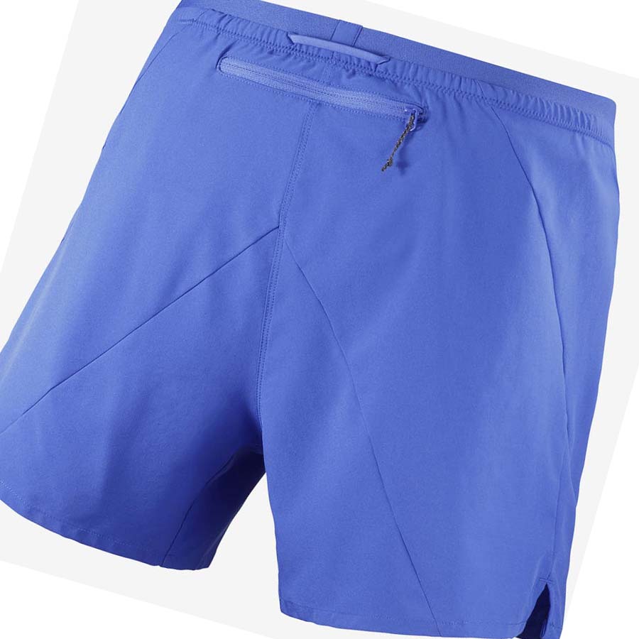 Salomon CROSS 5'' Shorts Herr Blå | SE459CTV