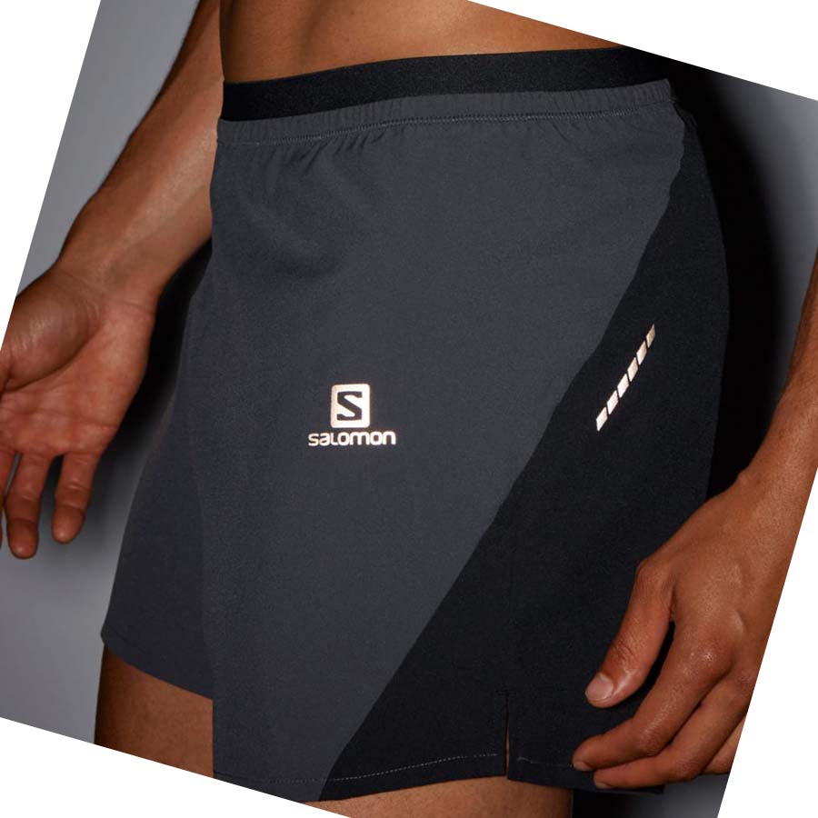 Salomon CROSS 5'' Shorts Herr Grå | SE460XYU