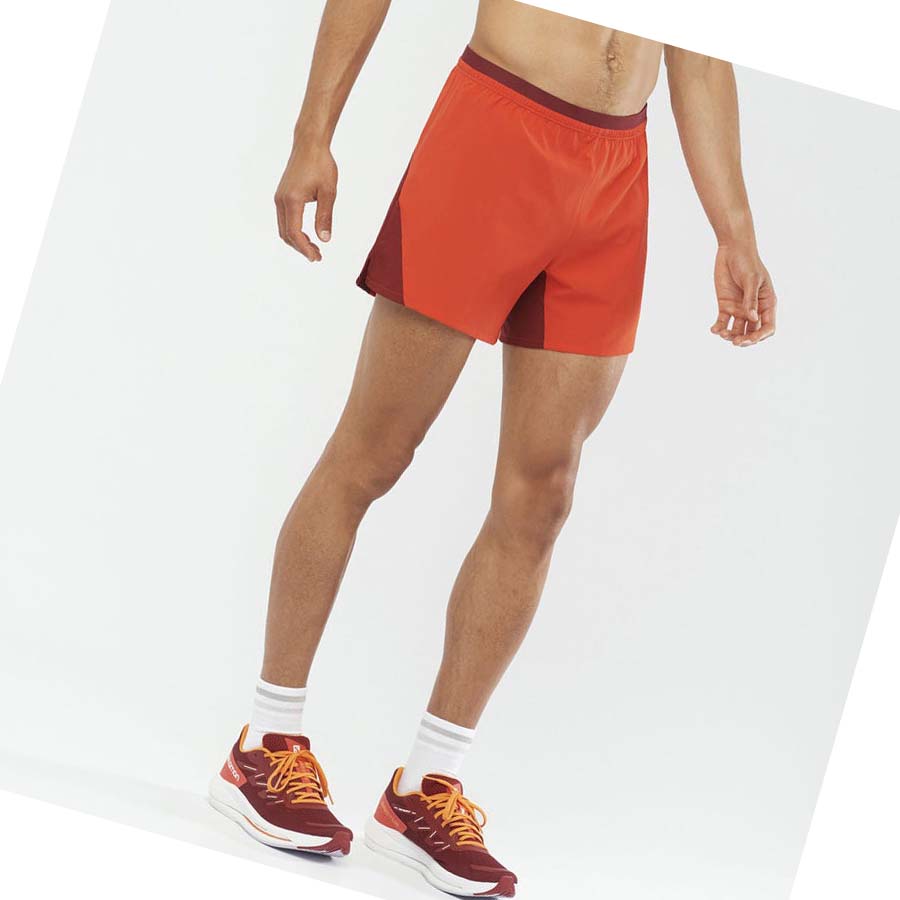 Salomon CROSS 5'' Shorts Herr Orange | SE457BEX