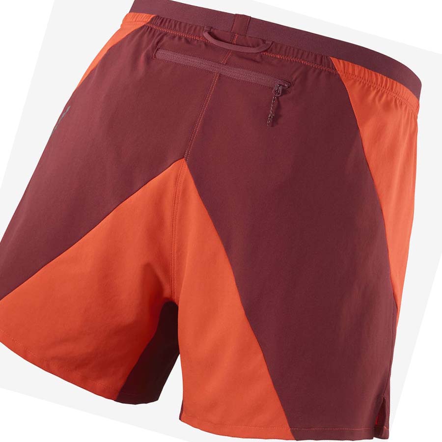 Salomon CROSS 5'' Shorts Herr Orange | SE457BEX