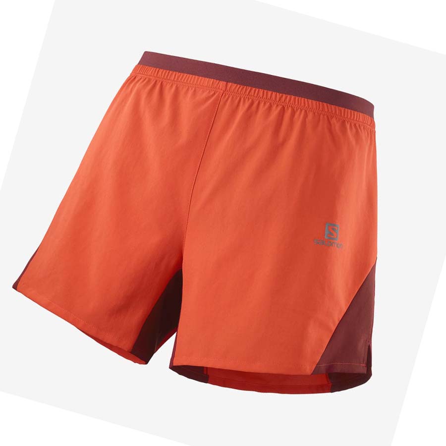 Salomon CROSS 5\'\' Shorts Herr Orange | SE457BEX