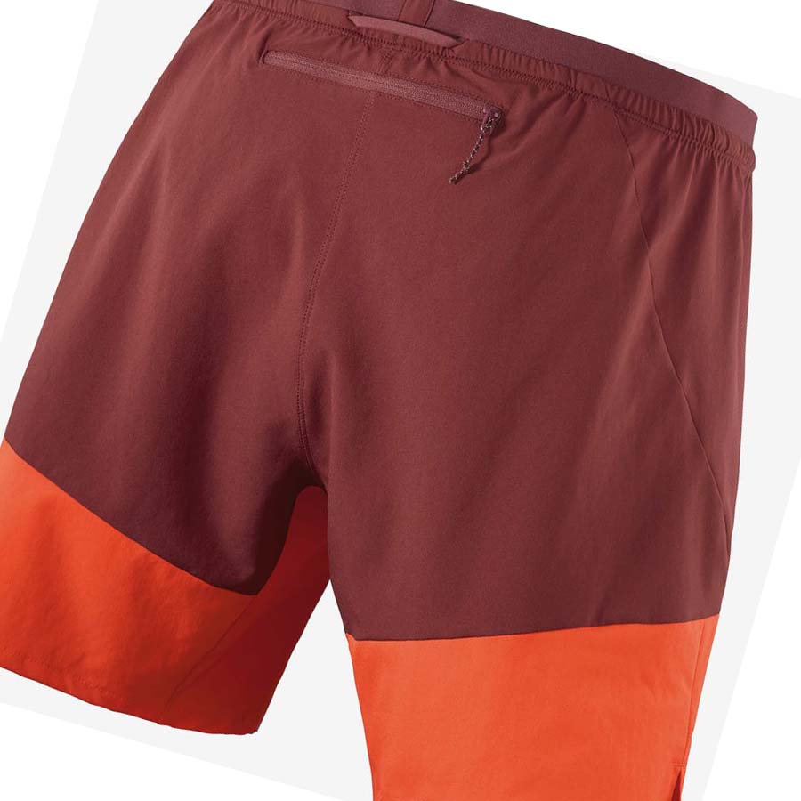 Salomon CROSS 7'' NO LINER Shorts Herr Röda | SE455MQZ