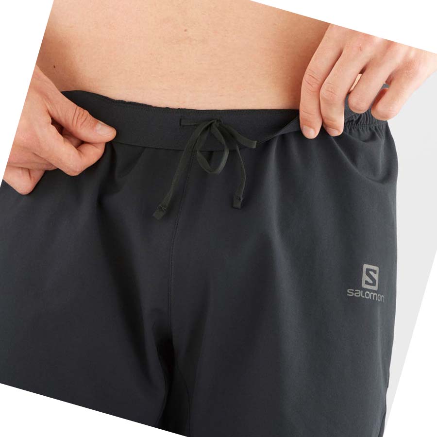 Salomon CROSS 7'' NO LINER Shorts Herr Svarta | SE454QMA