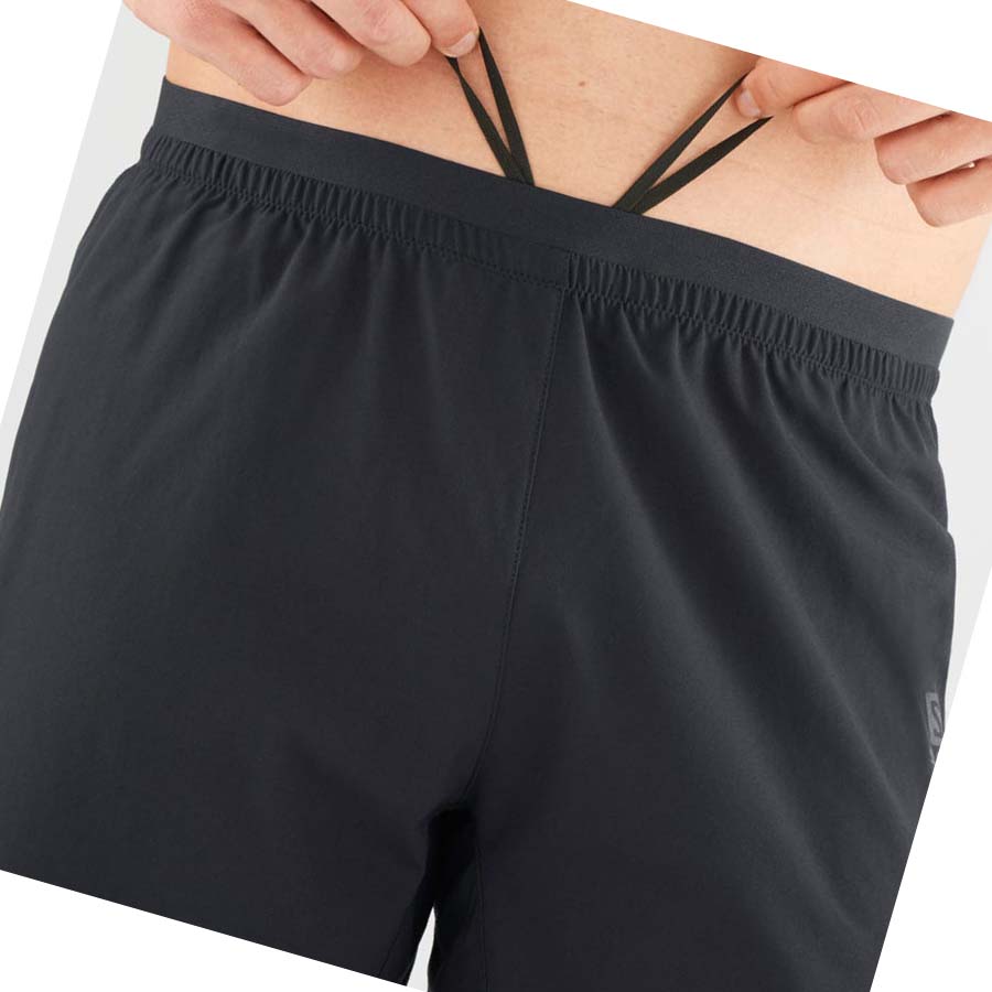 Salomon CROSS 7'' Shorts Herr Svarta | SE463KOR