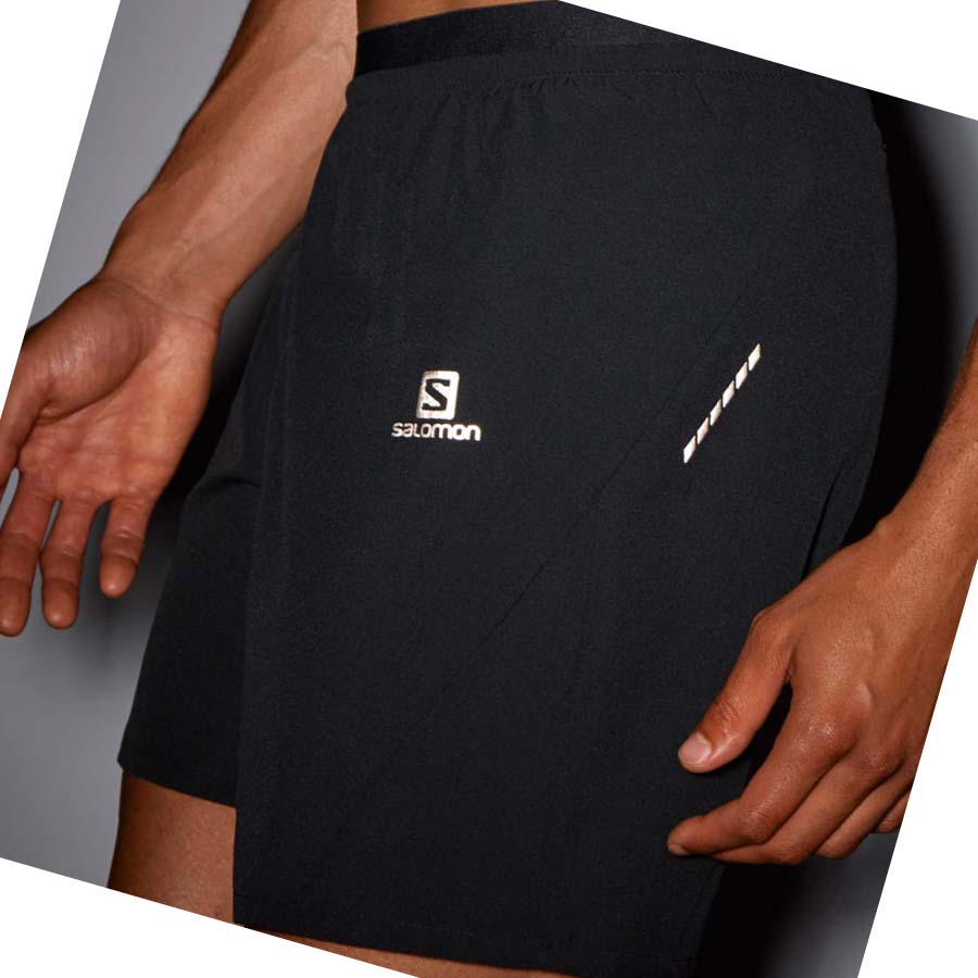 Salomon CROSS 7'' Shorts Herr Svarta | SE463KOR