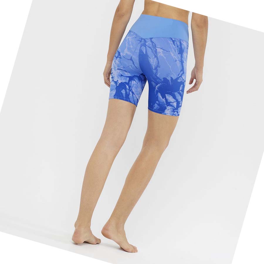 Salomon CROSS MULTI 7'' Shorts Dam Blå | SE1262NWY