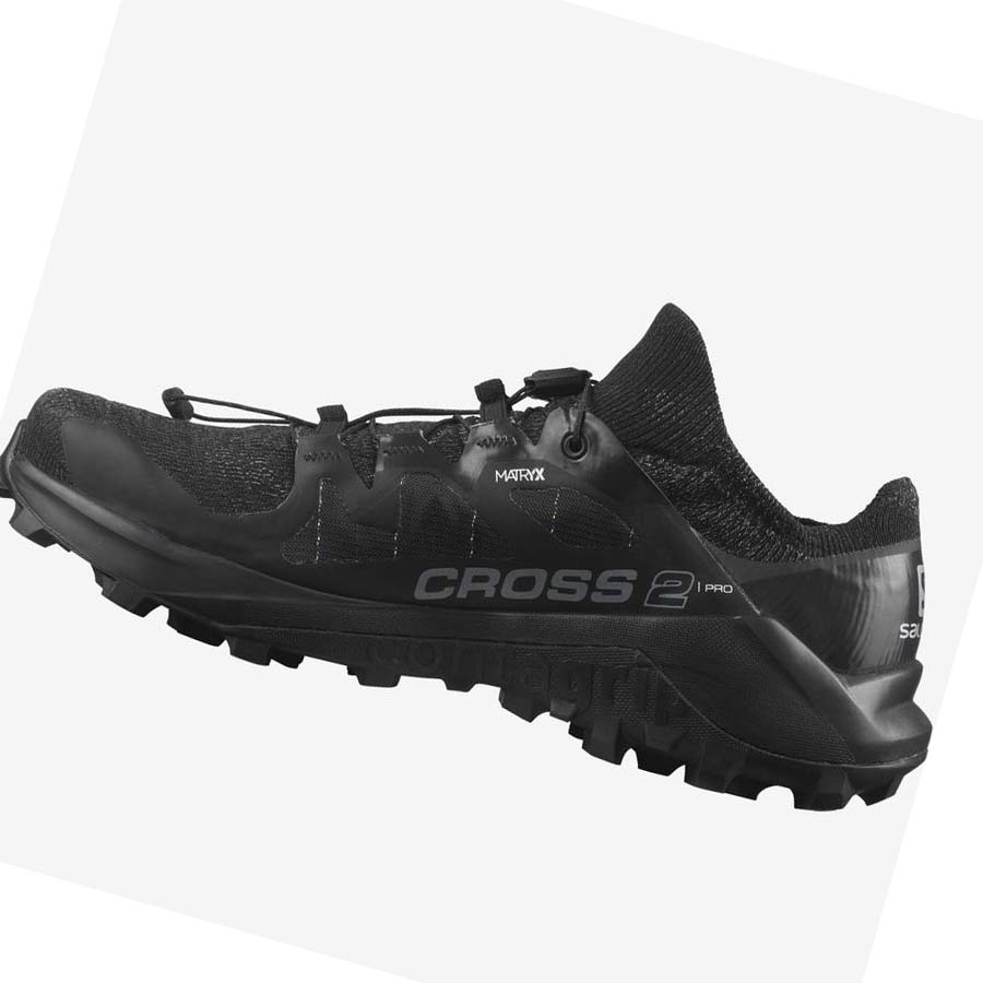 Salomon CROSS PRO 2 Trail löparskor Herr Svarta | SE96XYU