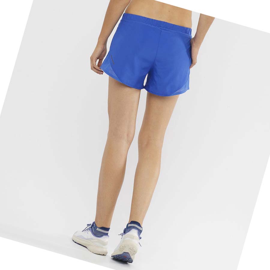 Salomon CROSS REBEL 4'' Shorts Dam Blå | SE1273FDN