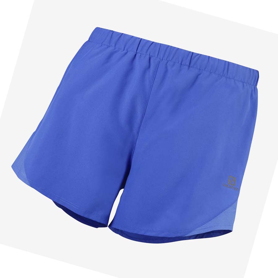 Salomon CROSS REBEL 4\'\' Shorts Dam Blå | SE1273FDN