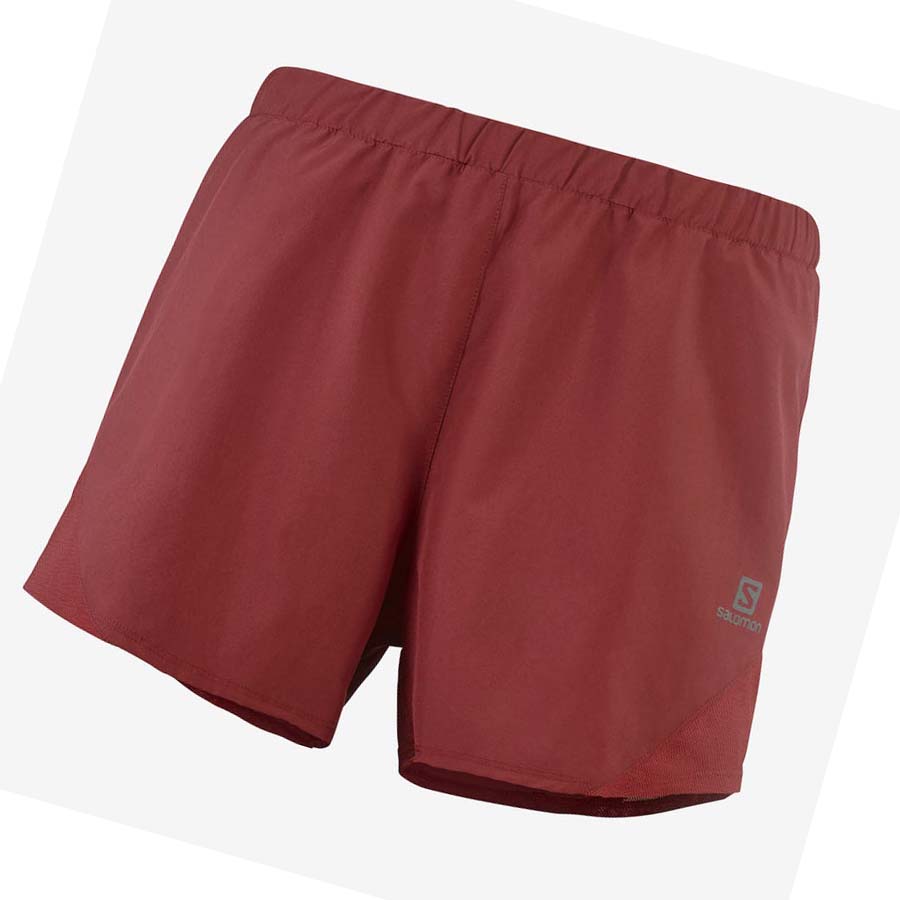 Salomon CROSS REBEL 4\'\' Shorts Dam Röda | SE1274DFM