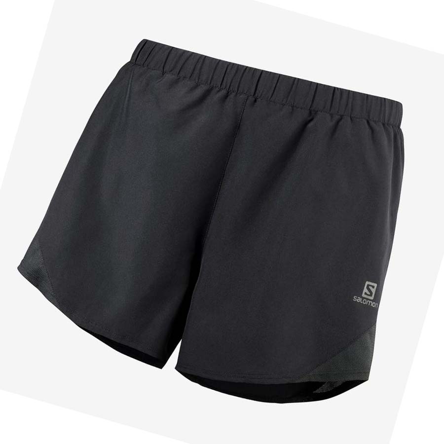 Salomon CROSS REBEL 4\'\' Shorts Dam Svarta | SE1272GSO