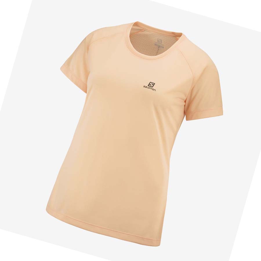 Salomon CROSS REBEL T-shirt Dam Orange | SE1050EBC