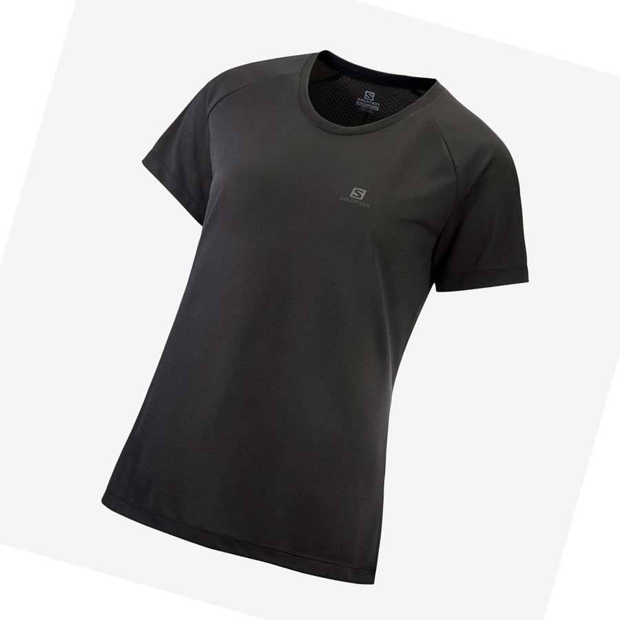 Salomon CROSS REBEL T-shirt Dam Svarta | SE1054NWY