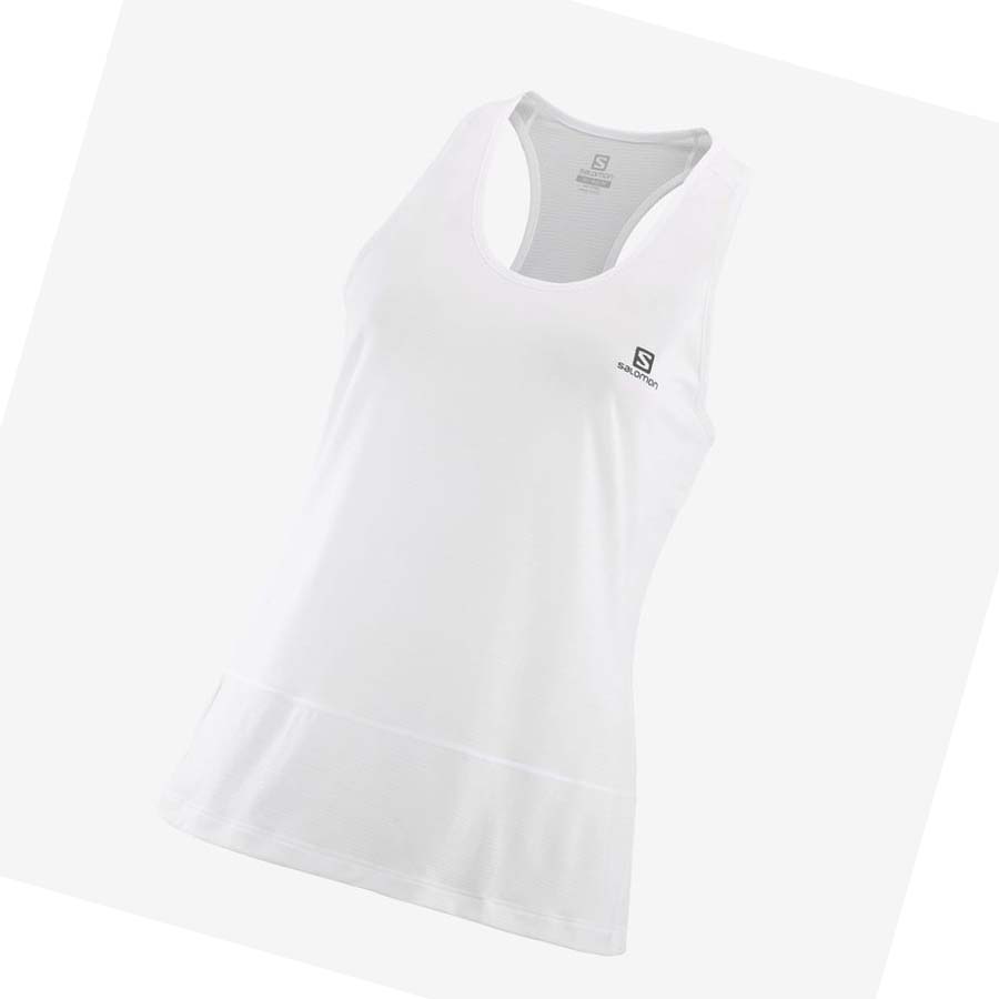 Salomon CROSS RUN T-shirt Dam Vita | SE1047YXF