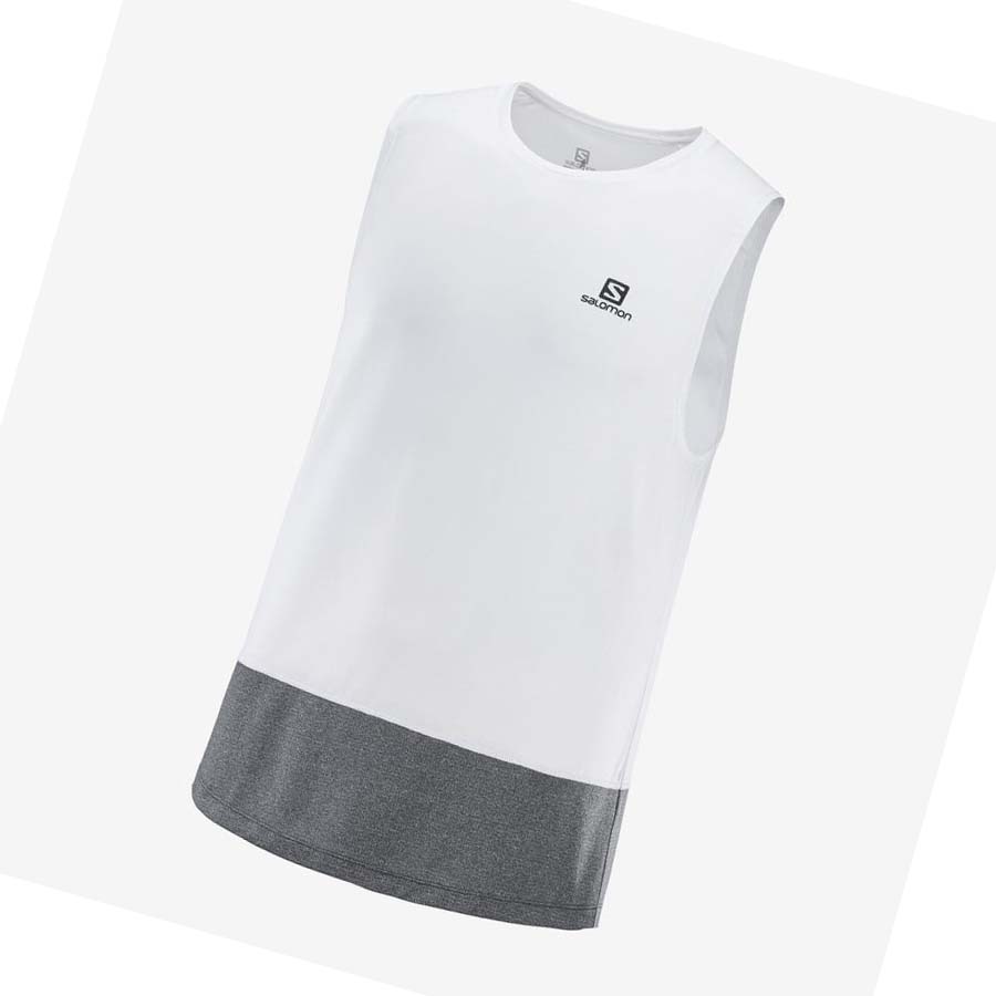 Salomon CROSS RUN T-shirt Herr Vita | SE392AHK