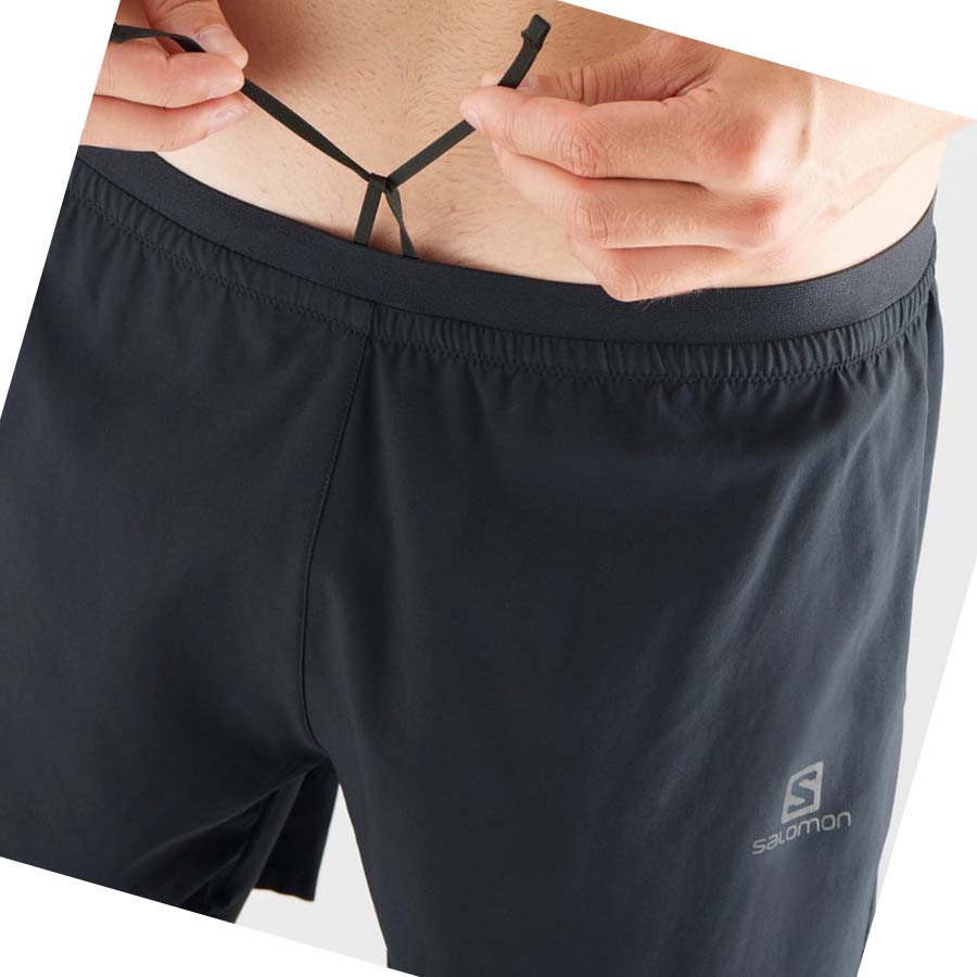 Salomon CROSS TWINSKIN Shorts Herr Svarta | SE474UZG