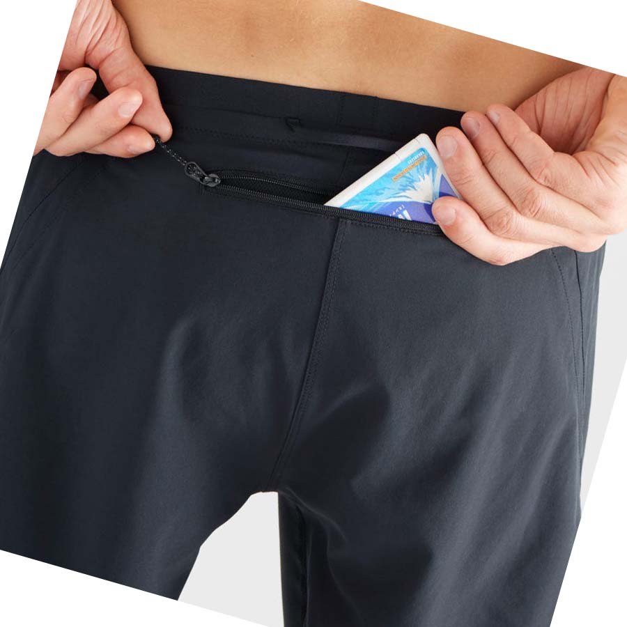 Salomon CROSS TWINSKIN Shorts Herr Svarta | SE474UZG