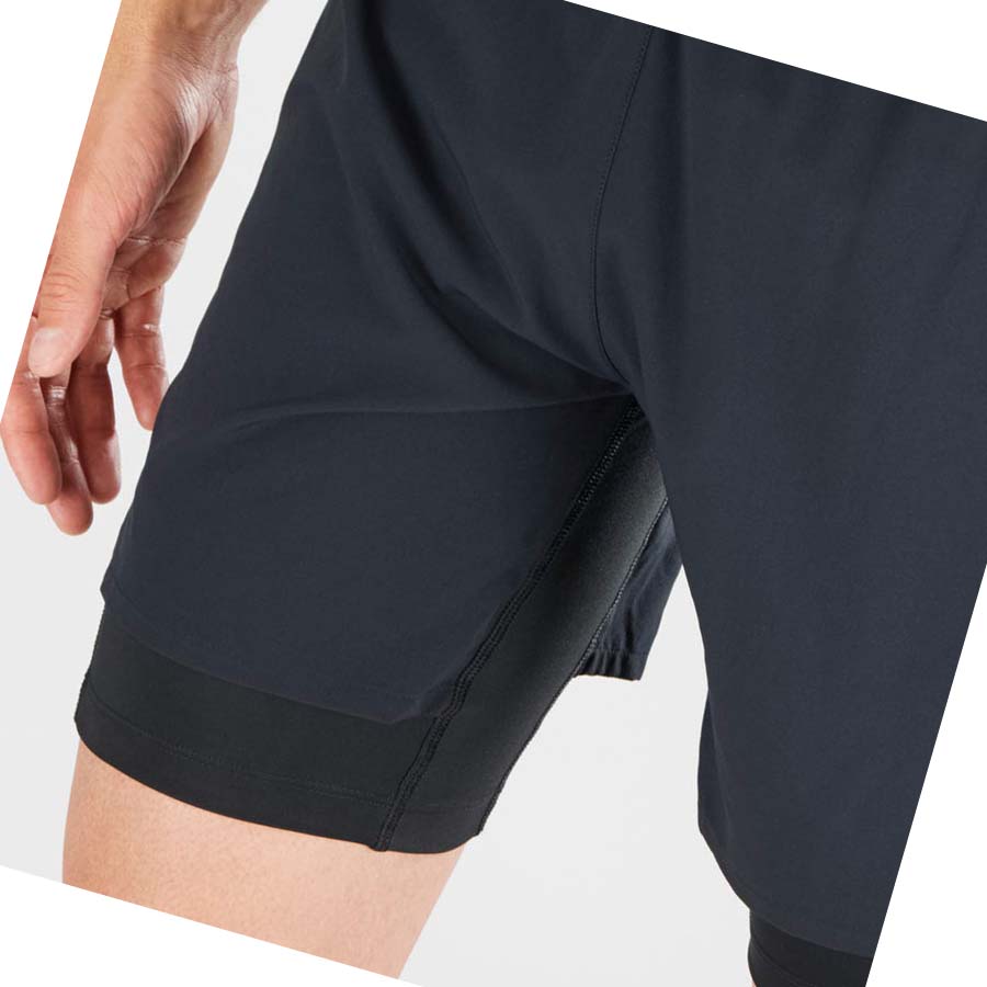 Salomon CROSS TWINSKIN Shorts Herr Svarta | SE474UZG