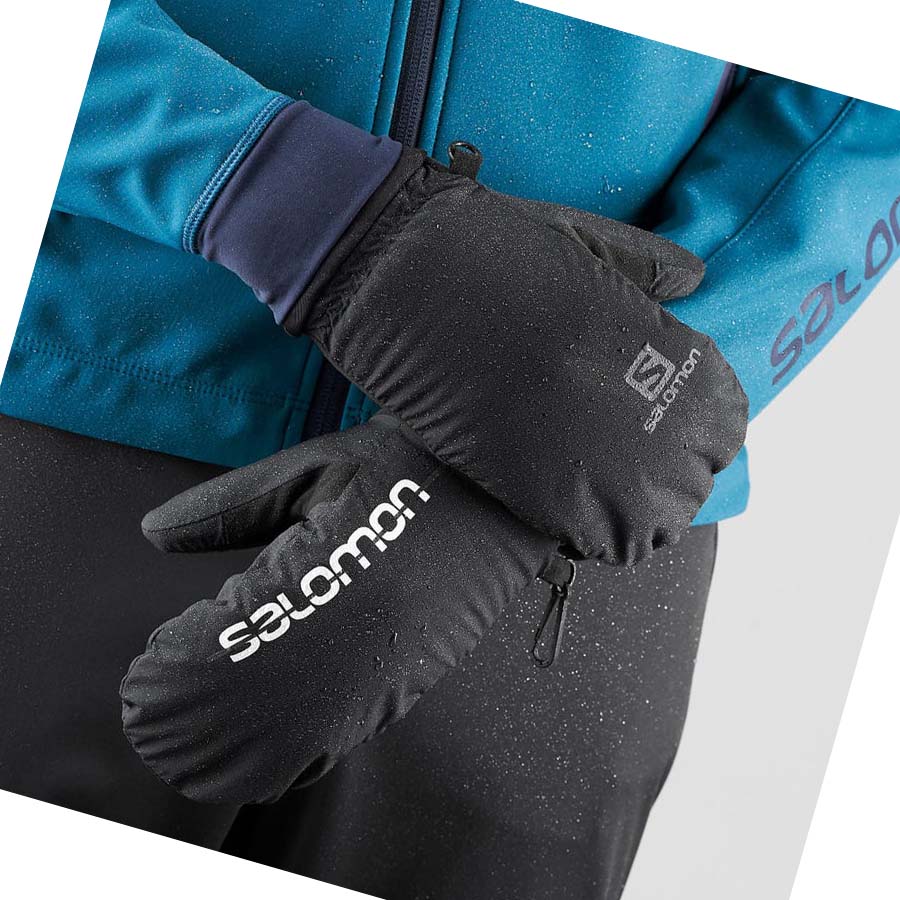 Salomon CROSS WINTER TRAINING Handskar Herr Svarta | SE697KOR