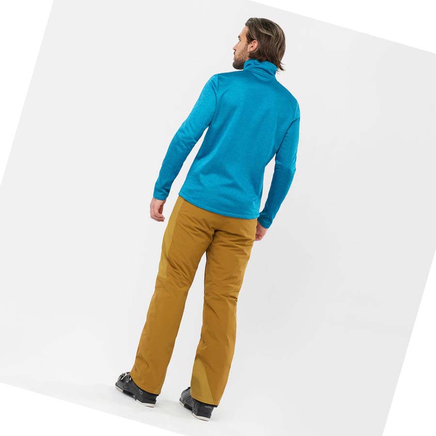 Salomon ESSENTIAL LIGHTWARM HEATHER Hoodie Herr Blå | SE427WNB