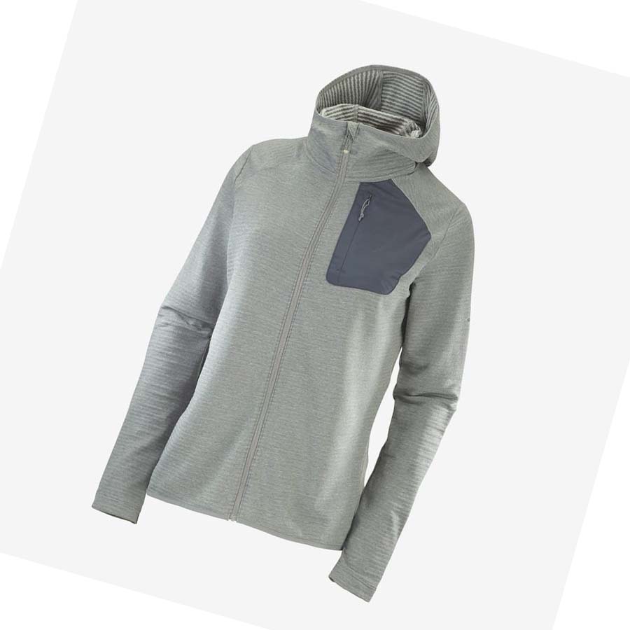 Salomon ESSENTIAL LIGHTWARM HOODED Hoodie Dam Gröna | SE1120AHK